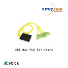 Customized ABS Box Plc Splitter 1x4 1x8 Fiber Optic Splitter