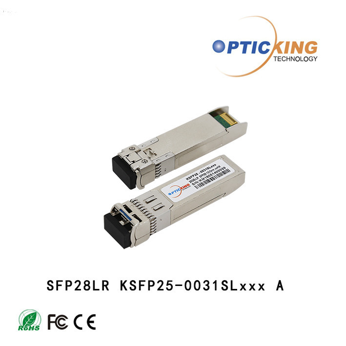 Single Mode 25G SFP28 LR 1310nm 10KM Duplex LC Optical Transceiver