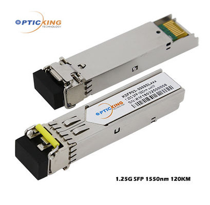 1.25 G SFP 1550nm 120km โมดูล SFP LC สำหรับ Access Network