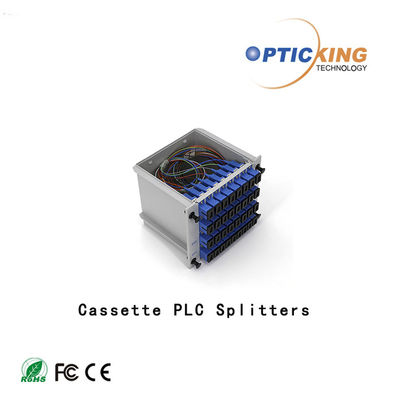 High Isolation 1xN 2xN Cassette PLC Splitter สำหรับเครือข่าย PON / ODN