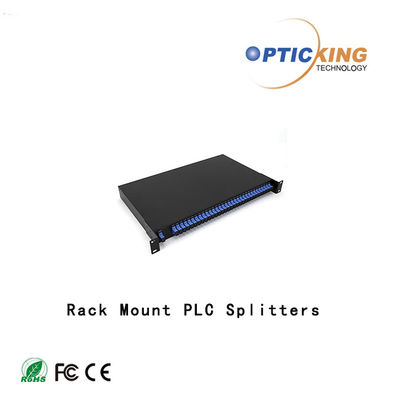 การเลือก 19 นิ้ว 1U Rack Mount PLC Splitter 2XN สำหรับระบบ FTTH